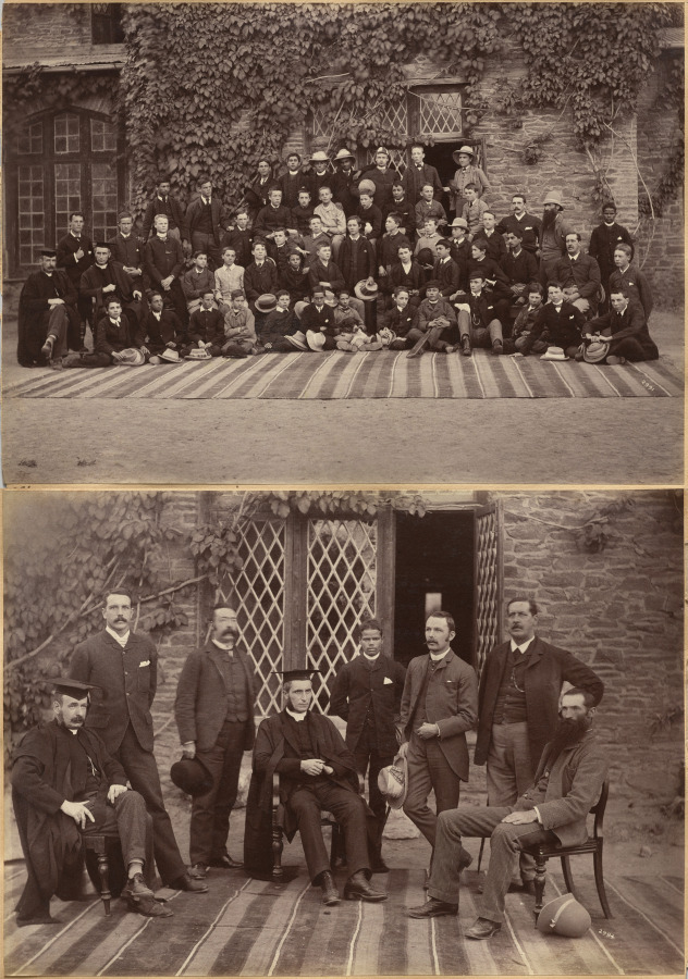 Principal and Teachers of Bishop Cotton School, Shimla (recto); Middle Class Students and Staff, Bishop Cotton School, Shimla (verso)