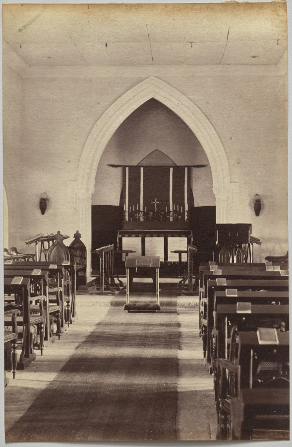 Interior of Church, Neemuch (recto, right)