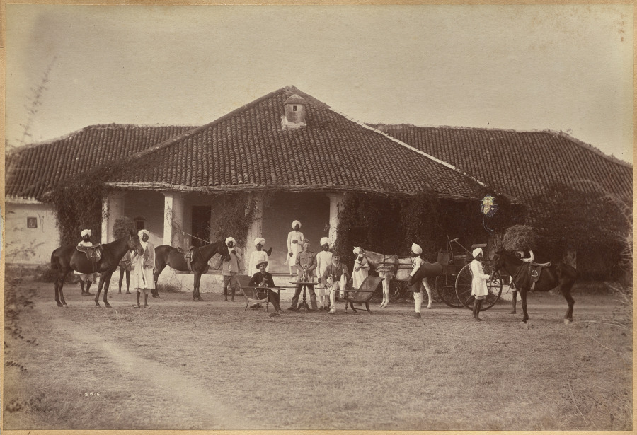 Dr. Morris and party, Jhansi (recto)