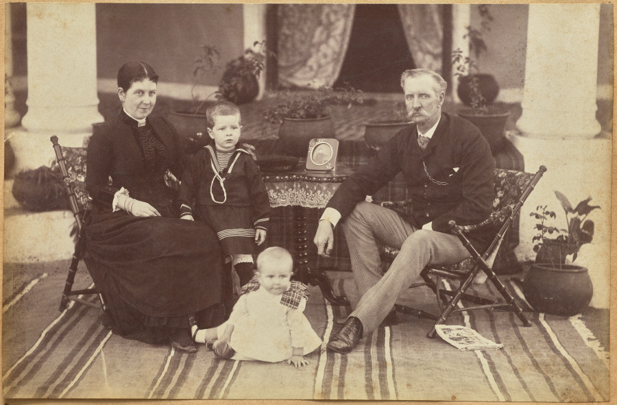 Col. Carpendale and family, Neemuch (recto, bottom)