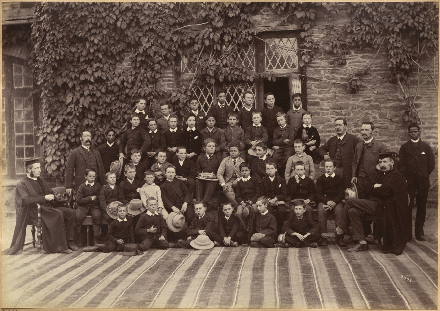 Primary Class, Bishop Cotton School, Shimla (recto)