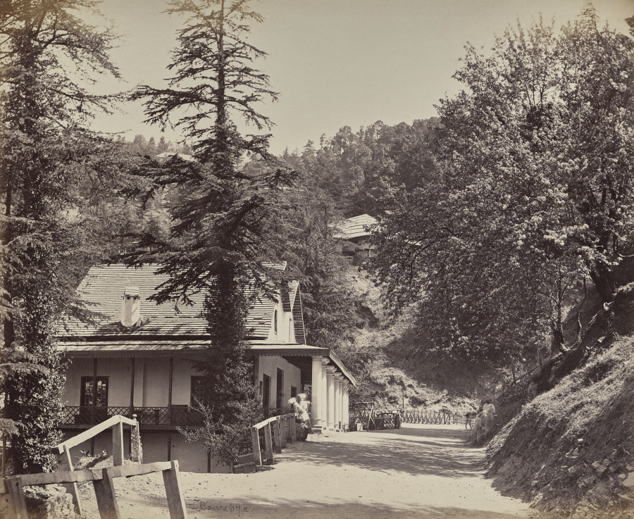 Simla. The Mall near Combermere Bridge