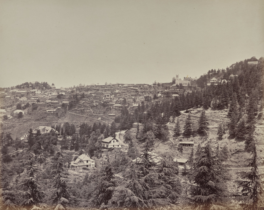Shimla. View from Oakover House