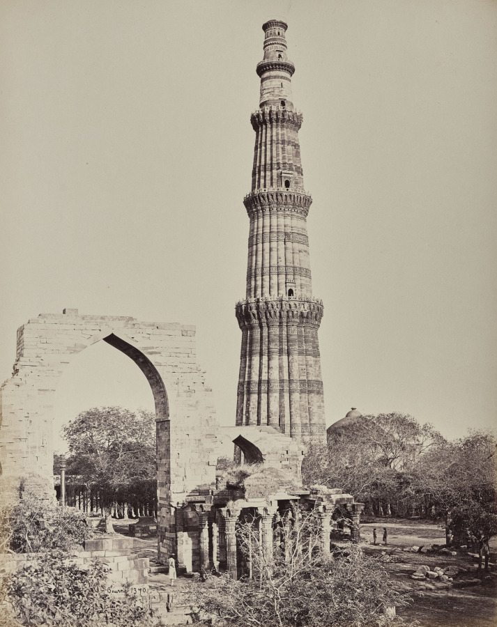 Delhi. The Kootub Minar or Tower in the Ruined City of Old Delhi