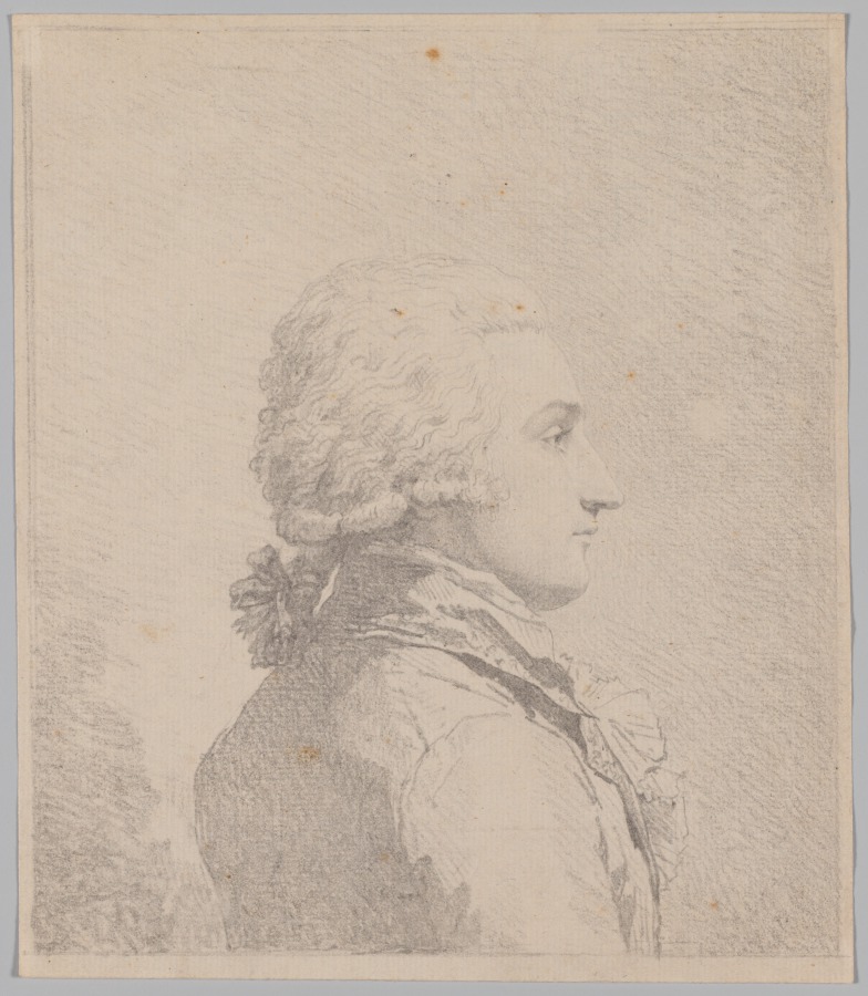 Louis Rolland Trinquesse《Profile Portrait of a Man》(クリーヴランド美術館蔵)