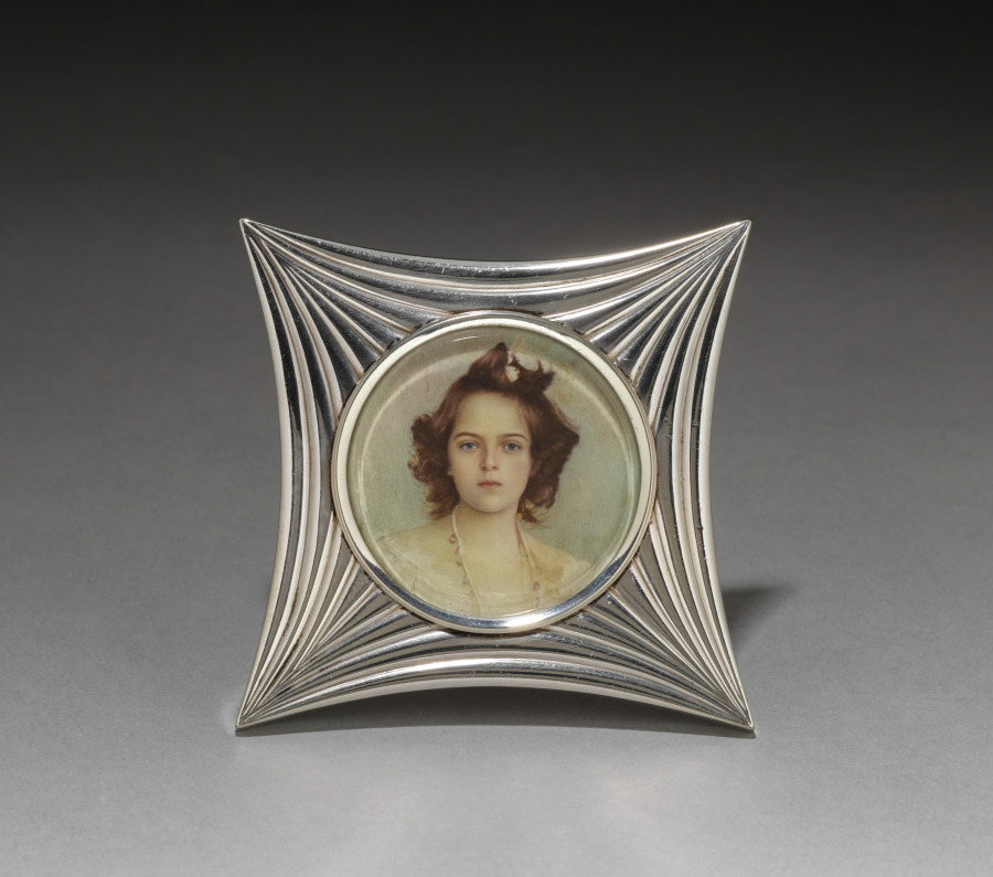 Frame with Portrait Miniature of Princess Yusopov
