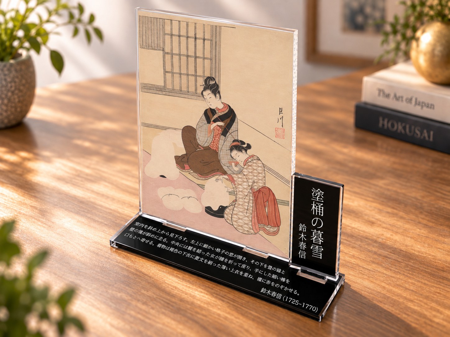 塗桶の暮雪 — 卓上アクリル画廊(angle)