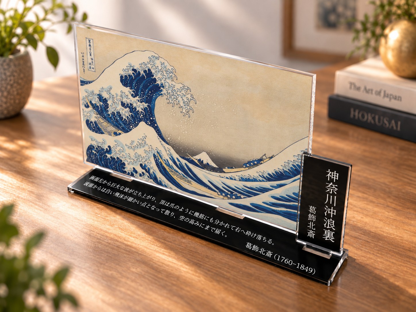 神奈川沖浪裏 — 卓上アクリル画廊(angle)