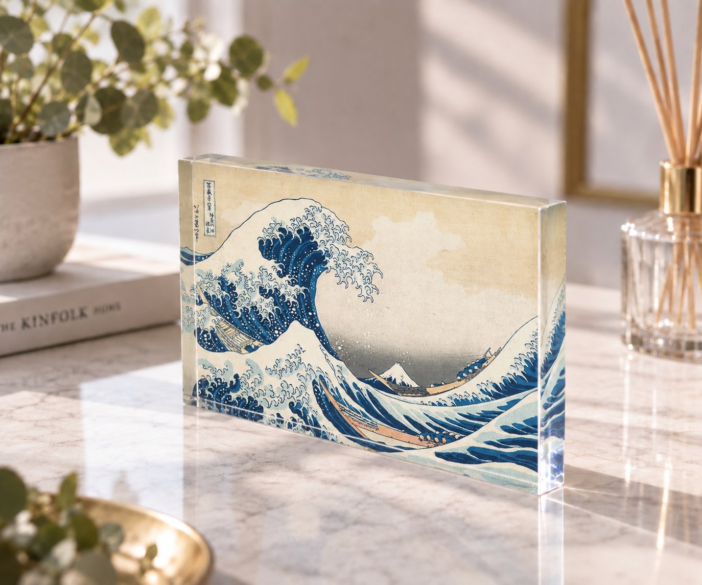 冨嶽三十六景 神奈川沖浪裏 — アクリルブロック(angle)