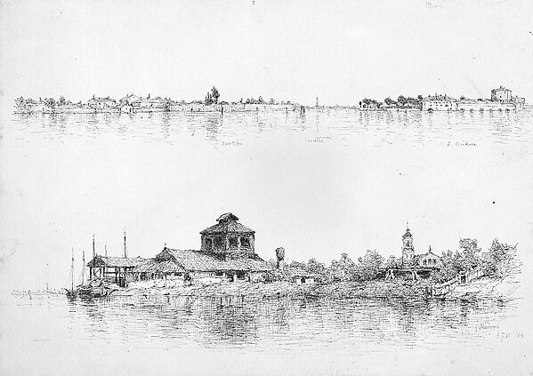 Two Sketches of Venice: Sartoza, Torcello and S. Andrea; Murano