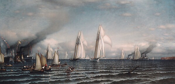 Finish—First International Race for America's Cup, August 8, 1870