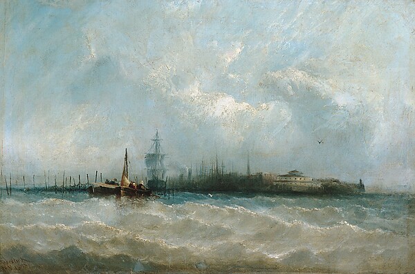 New York from the Harbor Showing the Battery and Castle Garden