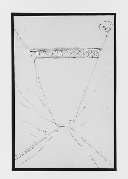 Bridge Crossing a Perspective Road (from Sketchbook)