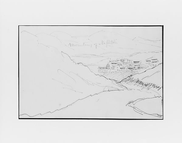 Mountains of Naphtali (?) (from Sketchbook)