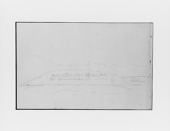 Hill Where Our Lord Fed the Multitude (from Sketchbook)