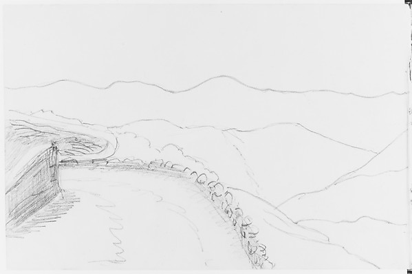 Panorama Landscape of Nebi Samouel (from Sketchbook)
