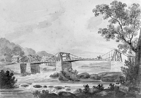 The Falls of the Schuylkill and Chain Bridge