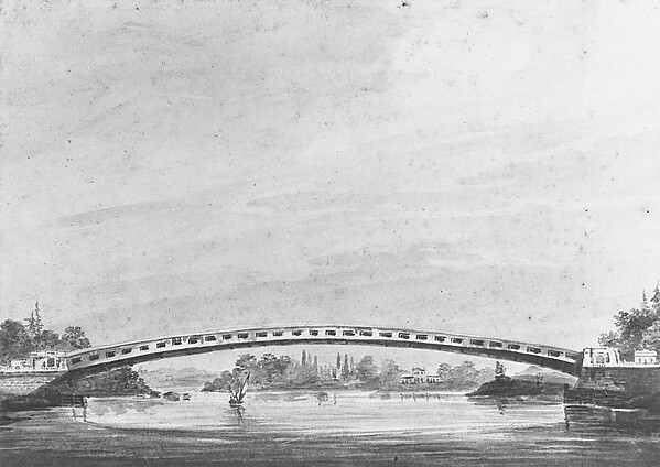 The Upper Bridge over the Schuylkill, Philadelphia—Lemon Hill in the Background