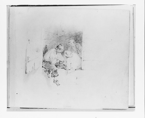 Boys Playing in a Doorway (from Sketchbook)