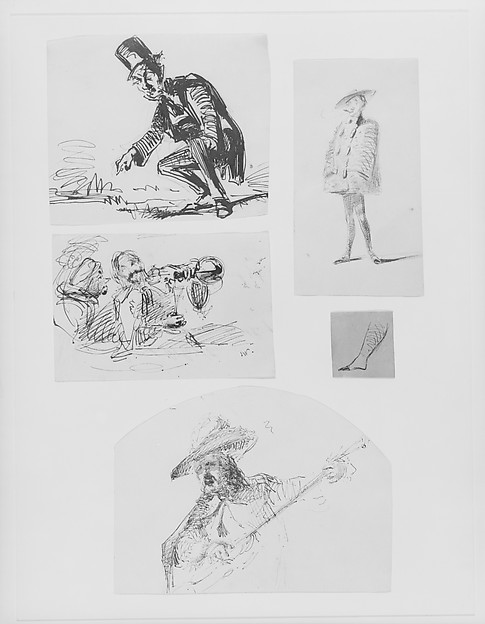 Man Standing, Cigarette in Mouth (from Sketchbook)