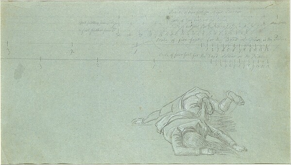 Study for "The Death of Major Peirson": Two Dead Figures