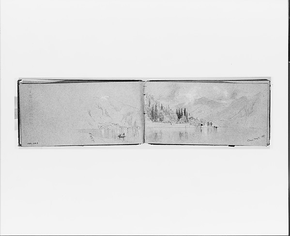 Lake Como, May 3, 1869 (verso, from sketchbook)