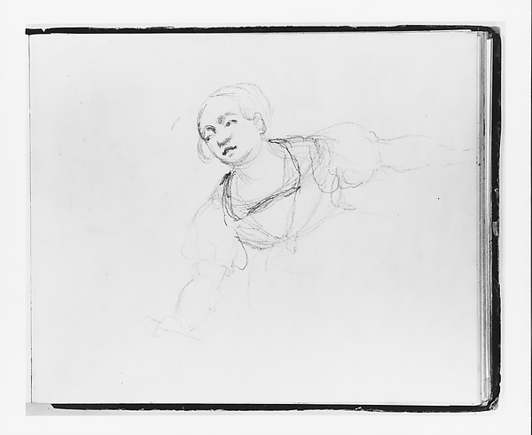 Woman Leaning Right (from Sketchbook)
