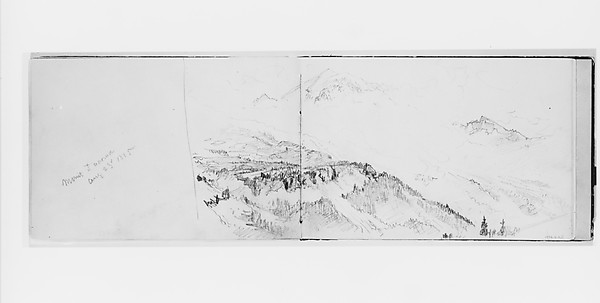 Mount Tacoma Aug 23 1885 (from Sketchbook X)