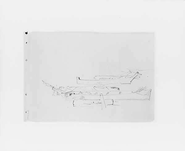 Sketches of Canoes (from Sketchbook X)