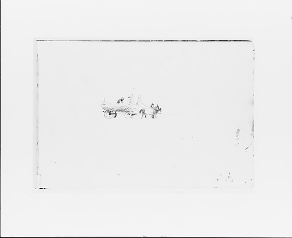 Men with a Hayrick drawn by Two Horses (from Sketchbook VII)