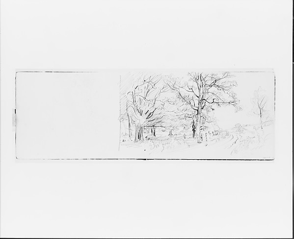 Country Road Framed by Trees (from Sketchbook VII)