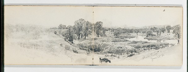 Panorama of the Charles River June 22 '86 (from Sketchbook VII)
