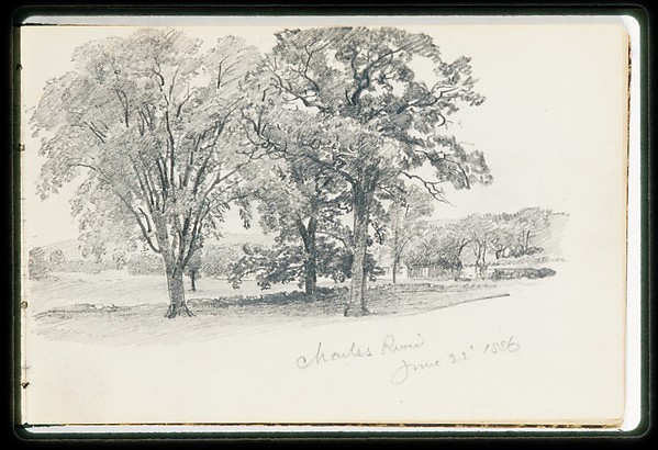Charles River June 22 '86 (from Sketchbook VII)