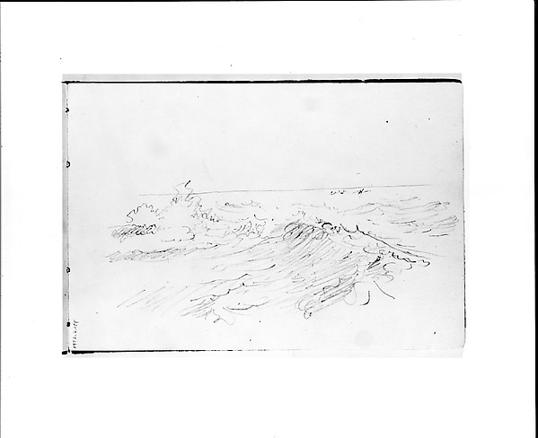 Waves Breaking in the Sea (from Sketchbook VII)