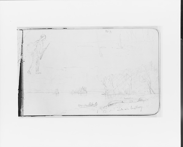 Hunter on Lake Nipissing; Lake Near Sudbury (from Sketchbook)