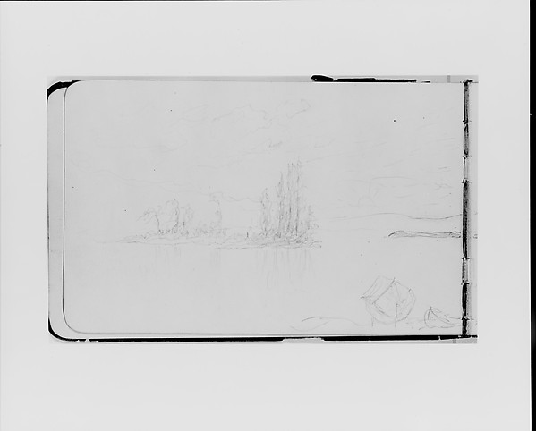 Bay Scene at Sunset (from Sketchbook)