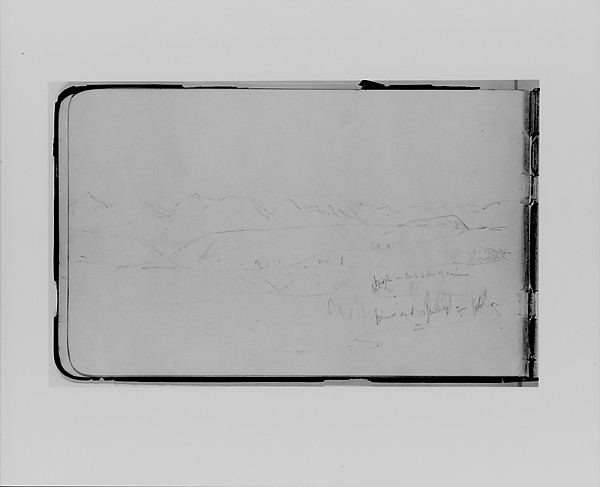 River and Terrain covered with Autumn Frost (from Sketchbook)