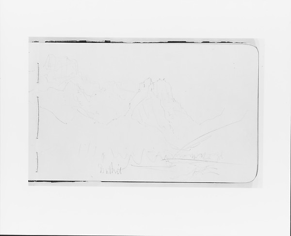 Canadian Mountain Peaks (from Sketchbook)
