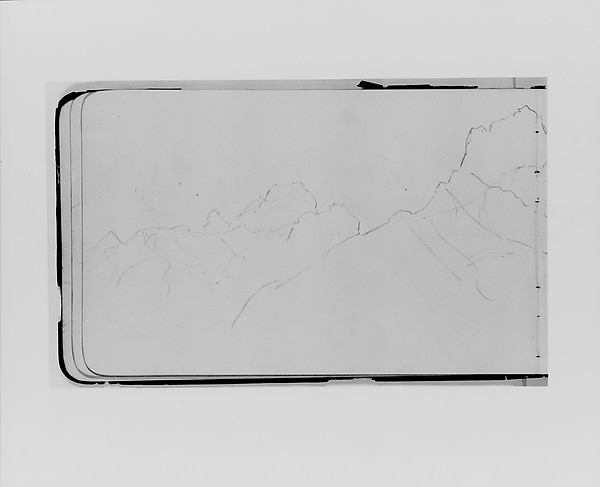 Sketch of Rocky Mountains, Canada (from Sketchbook)