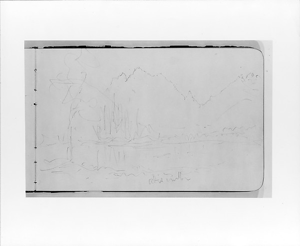 Sketch of Mountains, Peaks, and Terrain (from Sketchbook)