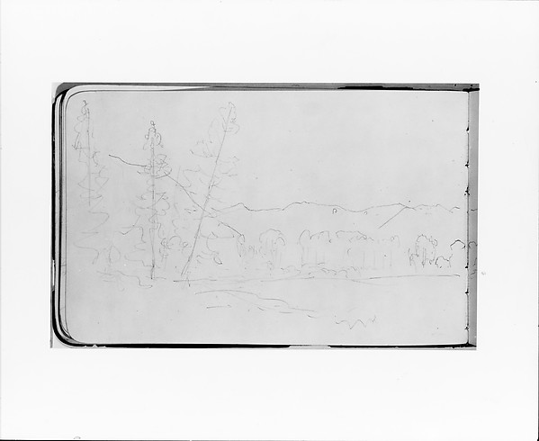 Mountain Landscape with Trees (from Sketchbook)