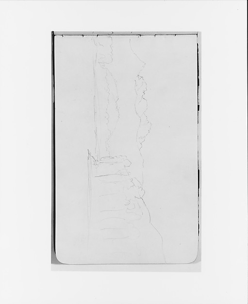 Mountain Landscape with Trees (from Sketchbook)