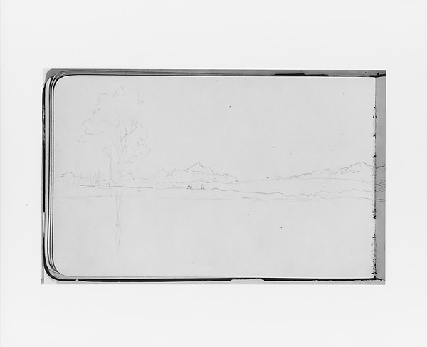 Sketch of Landscape Near Mount Baker (from Sketchbook)