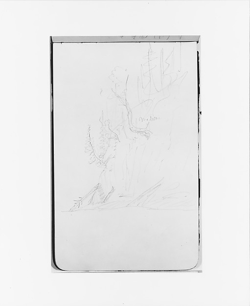 Cliffside with Trees (from Sketchbook)