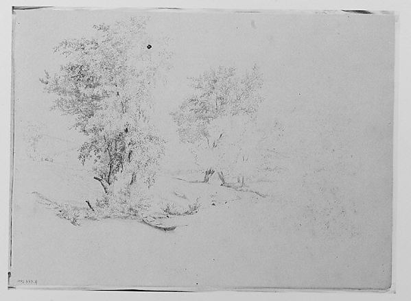 Stream Bank with Trees, Dinghy (from Sketchbook)