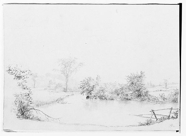 Pond or Creek in a New Hampshire Meadow (from Sketchbook)