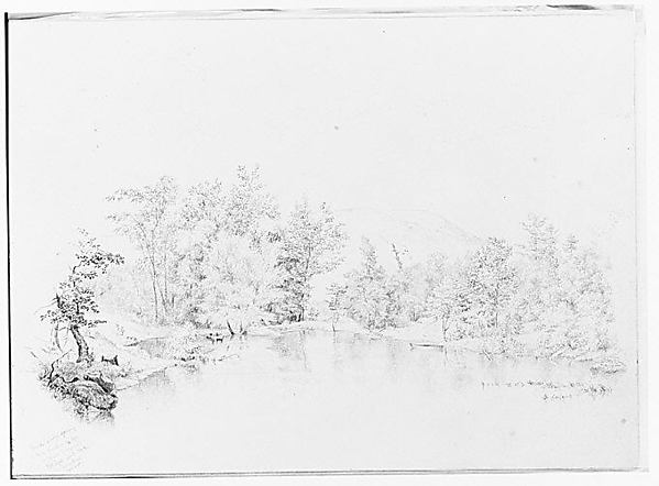 River or Creek View [Delaware?] (from Sketchbook)