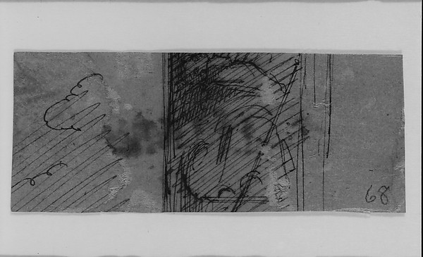 Drawing Fragment (Verso) (from Sketchbook)