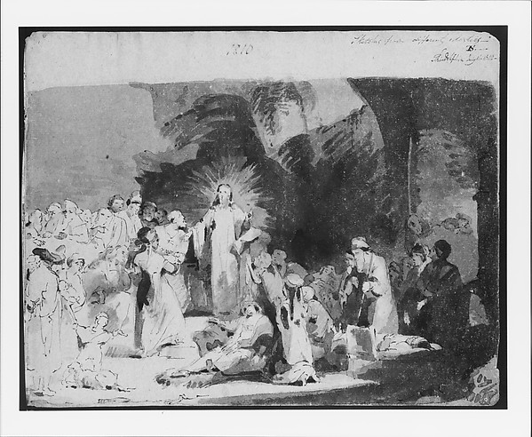 Christ Healing the Sick, after Rembrandt (from Sketchbook)