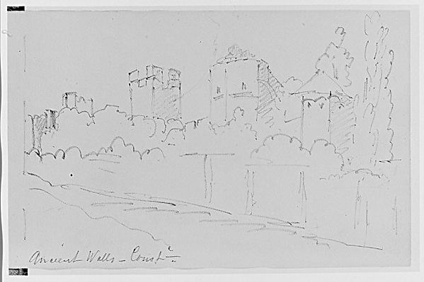 Ancient Walls, 1904 (from Sketchbook)